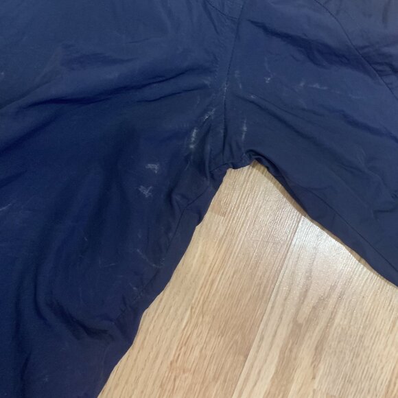 Vintage Eddie Bauer Bomber Jacket Mens Medium Blue Outdoor Zipup - Picture 7 of 11